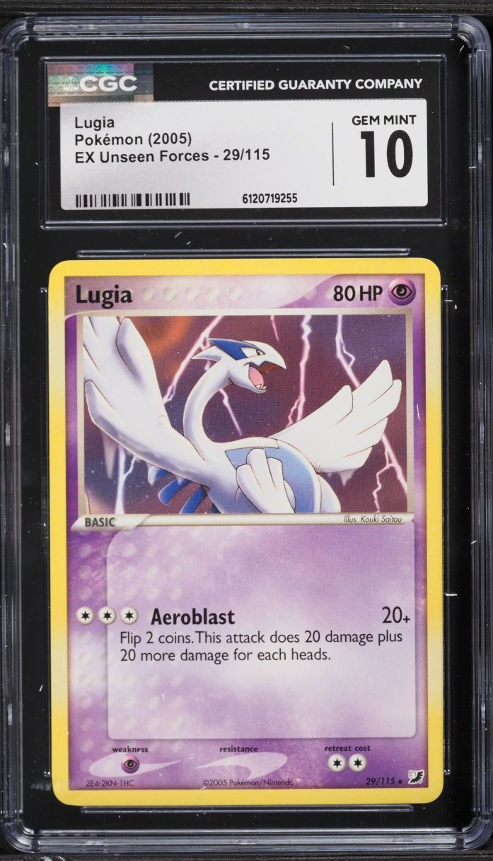 2005 Pokemon EX Unseen Forces Lugia #29 CGC 10 GEM MINT