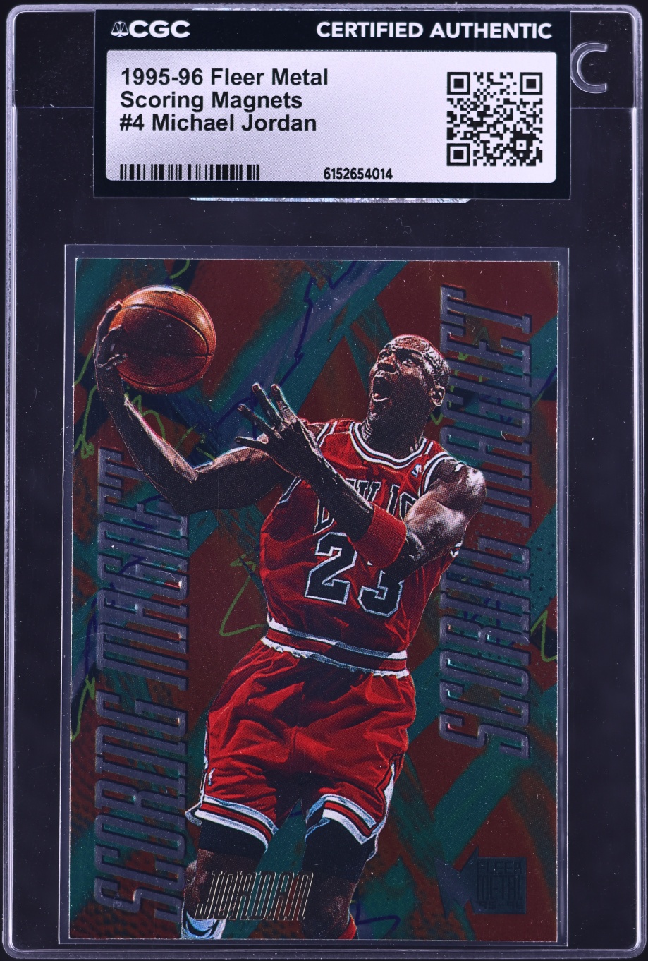 1995 Metal Scoring Magnets Michael Jordan #4 CGC AUTH