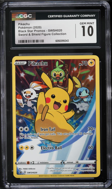 2021 Pokemon Chinese SWSH Cheers Pack Promo Pikachu P #045/S-P BGS