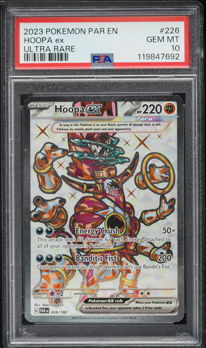 2023 Pokemon Scarlet & Violet Paradox Rift Full Art Hoopa EX #226 PSA 10 GEM MINT