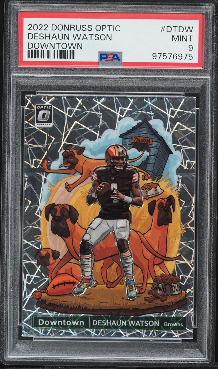 2022 Donruss Optic Downtown Deshaun Watson #DT-DW PSA 9 MINT