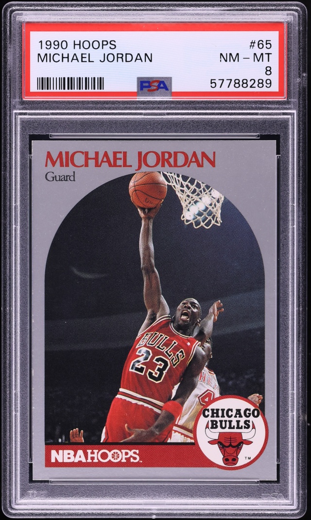 1990 Hoops Michael Jordan #65 PSA 8 NM-MT
