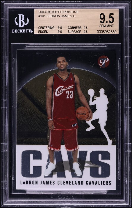 2003 Topps Pristine LeBron James ROOKIE #101 BGS 9.5 GEM