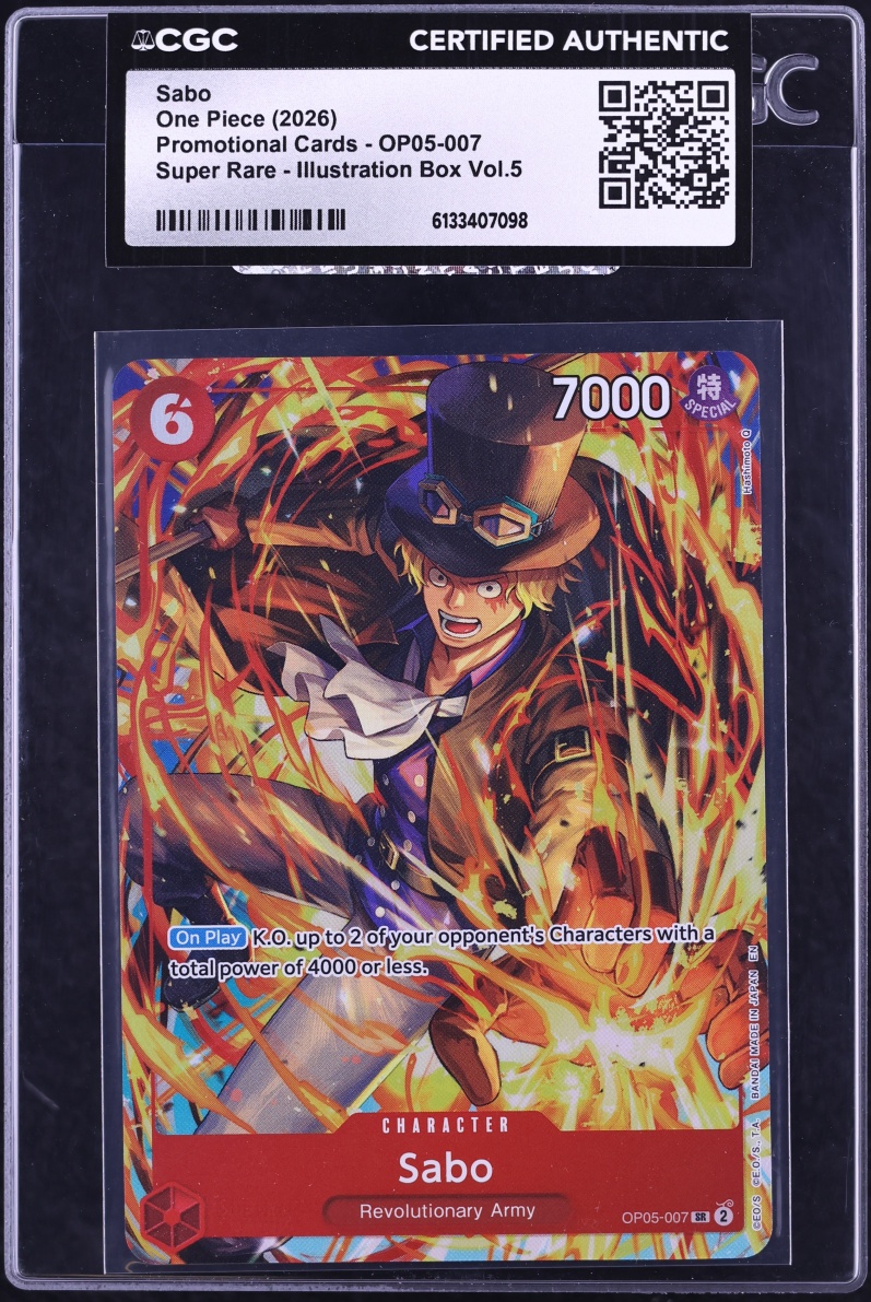 2026 One Piece Promo Cards Illustration Box Volume 5 Alt Art Sabo #OP05 ...