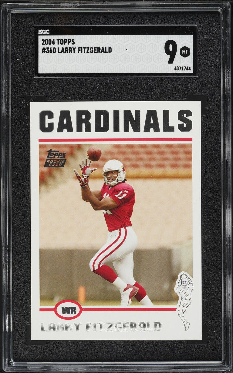 2004 Topps Football Larry Fitzgerald ROOKIE #360 SGC 9 MINT