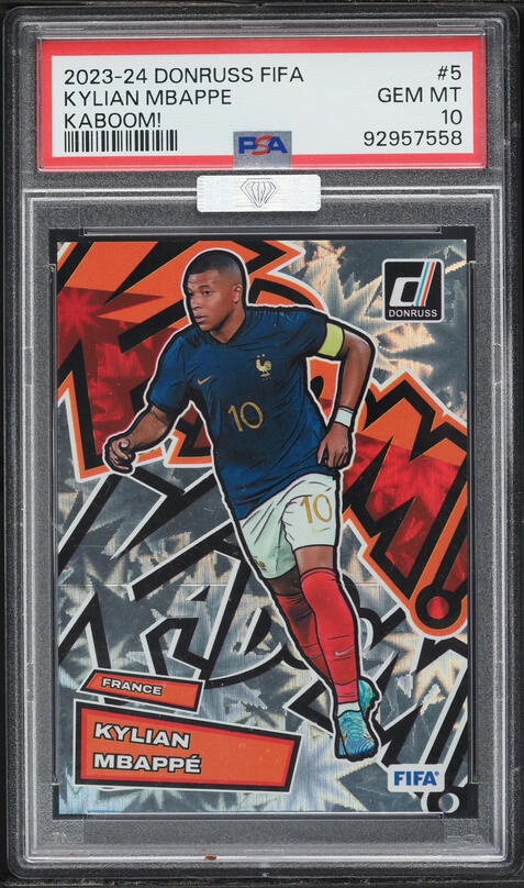 2023 Topps Chrome UEFA Sapphire Edition Gold Kylian Mbappe /50 #21
