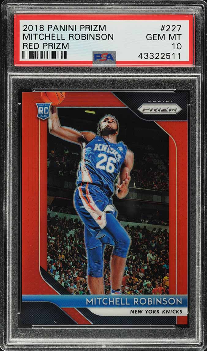 2018 Panini Prizm Red Mitchell Robinson ROOKIE /299 #227 PSA 10 GEM MINT