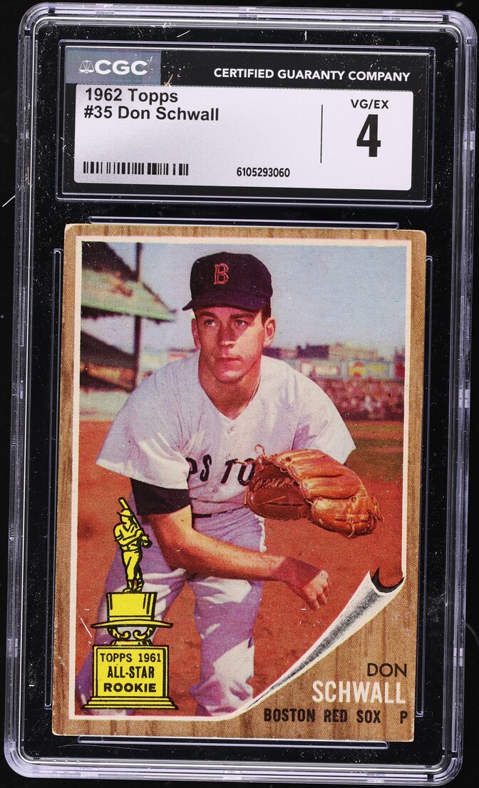 1962 Topps Don Schwall #35 CGC 4 VGEX