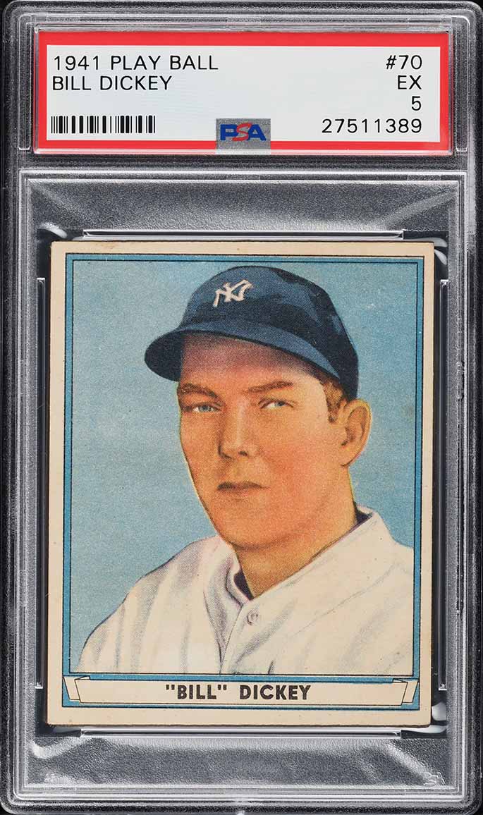 1941 Play Ball Bill Dickey #70 PSA 5 EX