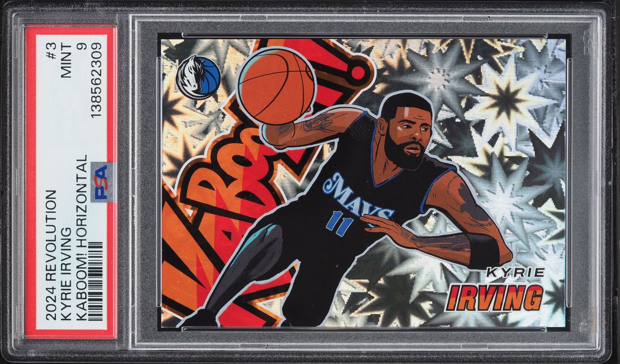 2024 Panini Revolution Kaboom! Horizontal Kyrie Irving #3 PSA 9 MINT