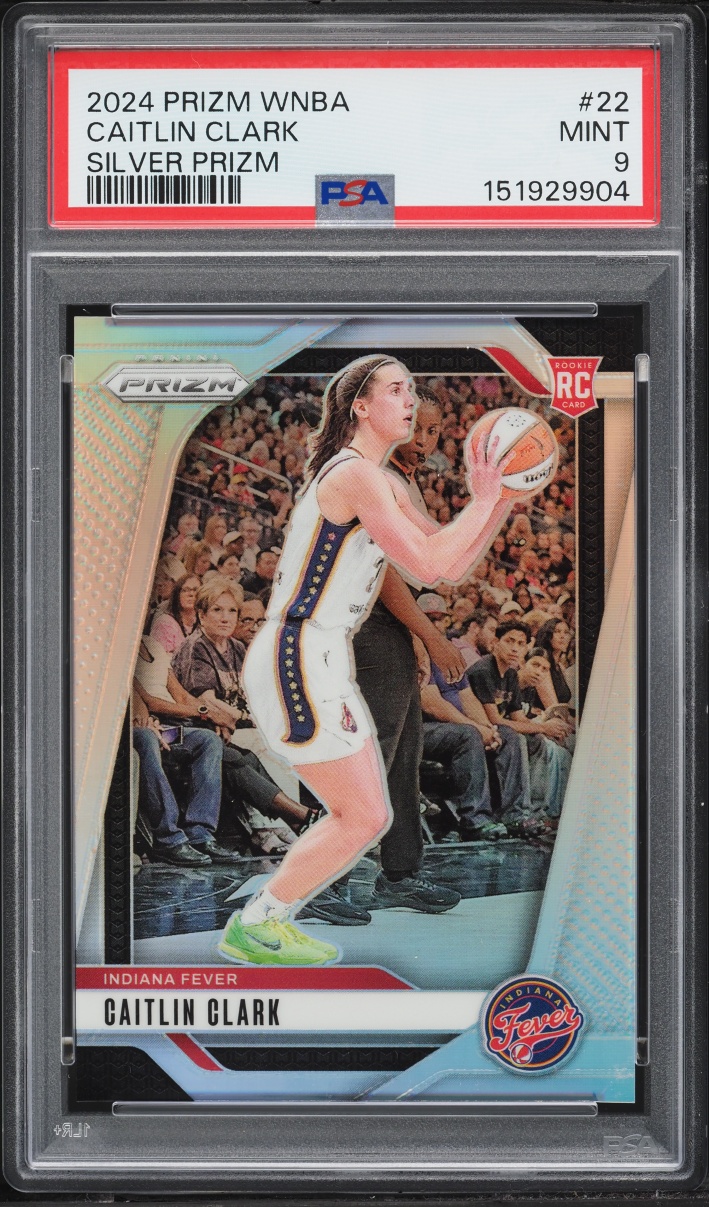 2024 Panini Prizm WNBA Silver Caitlin Clark ROOKIE #22 PSA 9 MINT