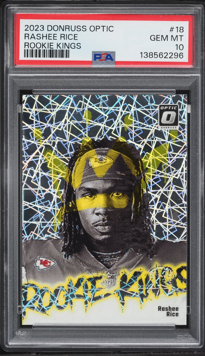 2023 Donruss Optic Kings Rashee Rice ROOKIE #18 PSA 10 GEM MINT