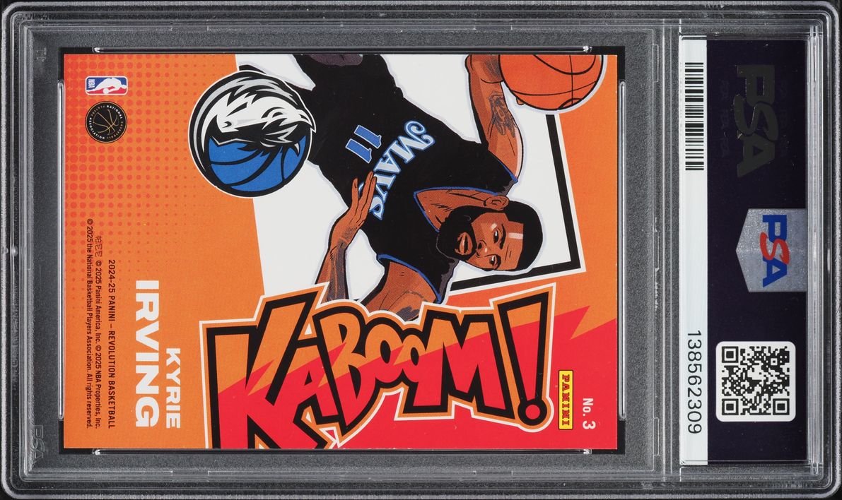 2024 Panini Revolution Kaboom! Horizontal Kyrie Irving #3 PSA 9 MINT