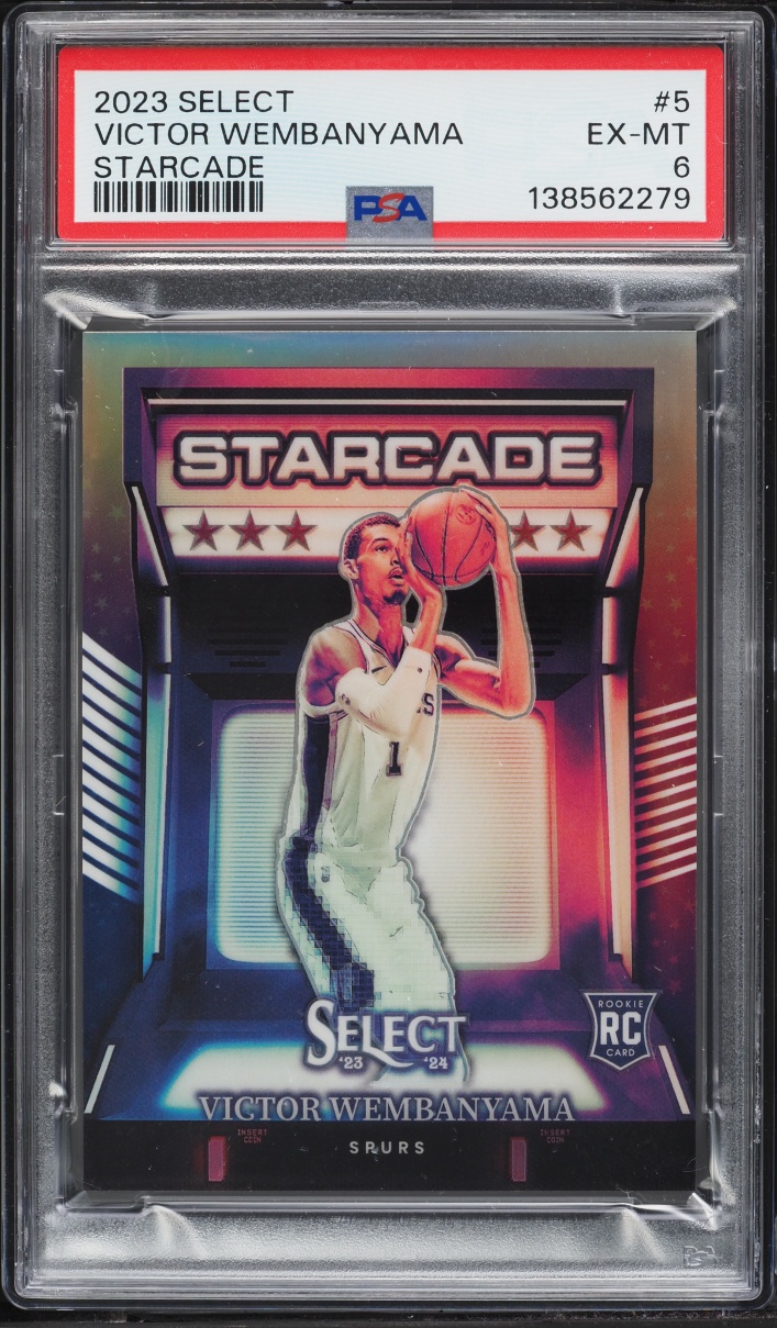 2023 Select Starcade Victor Wembanyama ROOKIE #5 PSA 6 EXMT