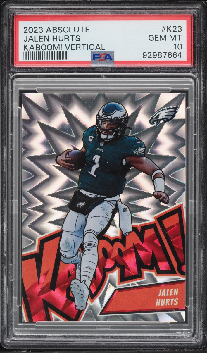2023 Absolute Kaboom! Vertical Jalen Hurts #K23 PSA 10 GEM MINT