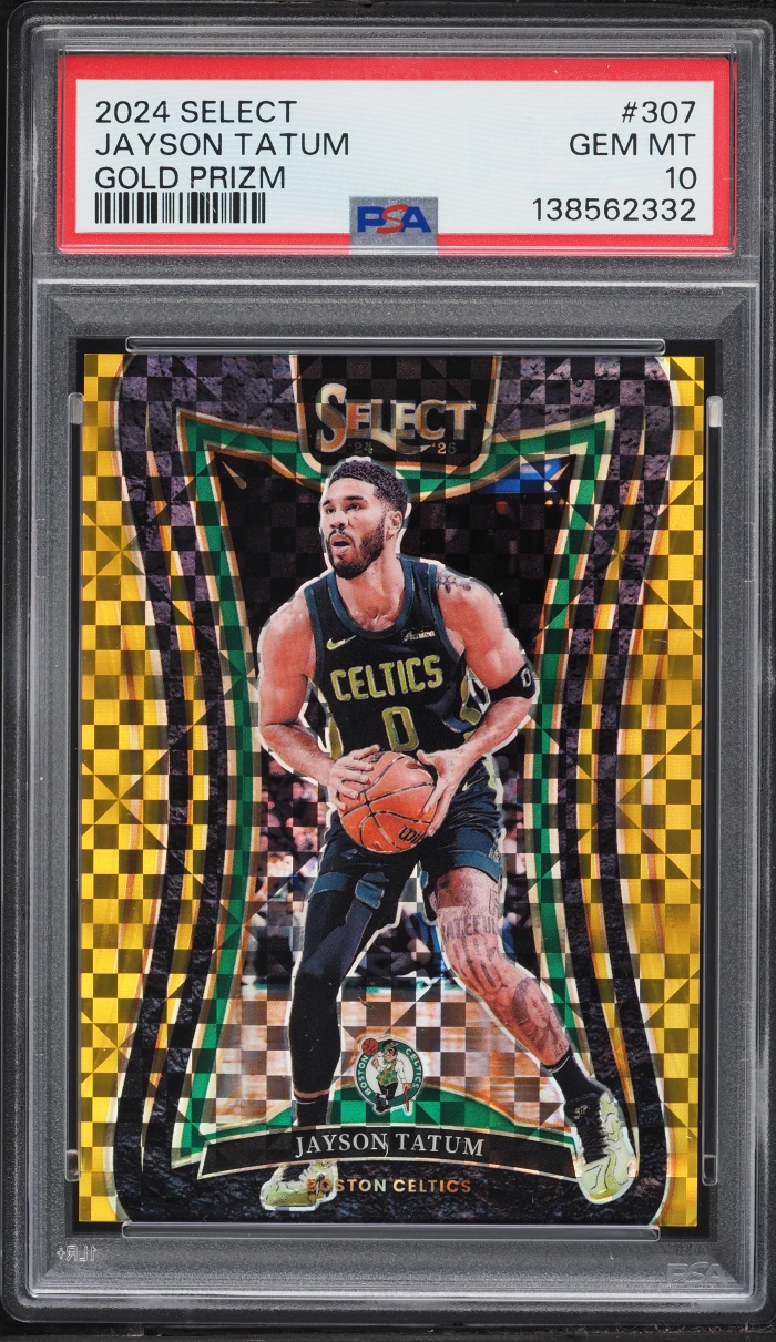 2024 Select Mezzanine Level Gold Prizm Jayson Tatum /10 #307 PSA 10 GEM MINT