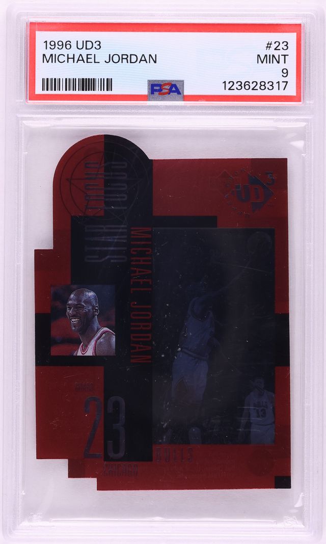 1996 UD3 Star Focus Die-Cut Michael Jordan #23 PSA 9 MINT