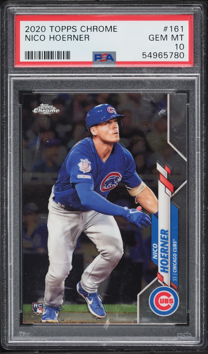 2020 Topps Chrome Nico Hoerner ROOKIE #161 PSA 10 GEM MINT