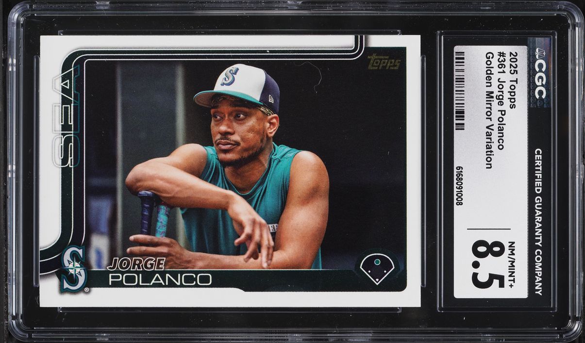 2025 Topps Golden Mirror Variation Jorge Polanco #361 CGC 8.5 NM-MT+