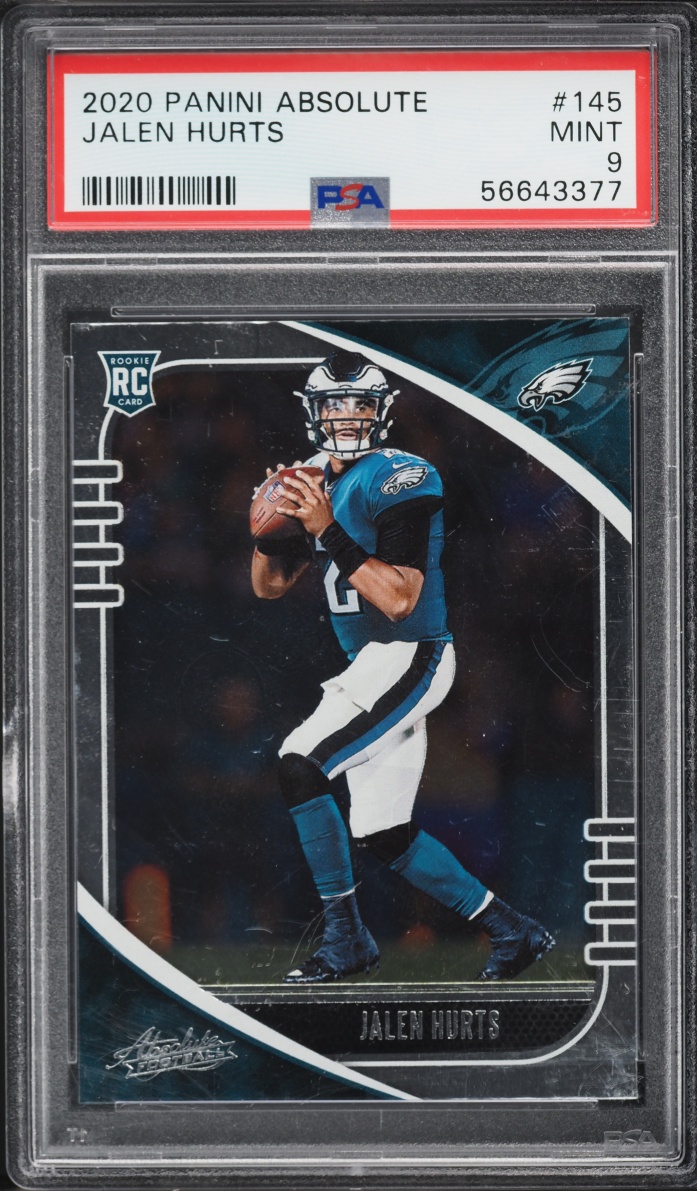 2020 Absolute Football Jalen Hurts ROOKIE #145 PSA 9 MINT