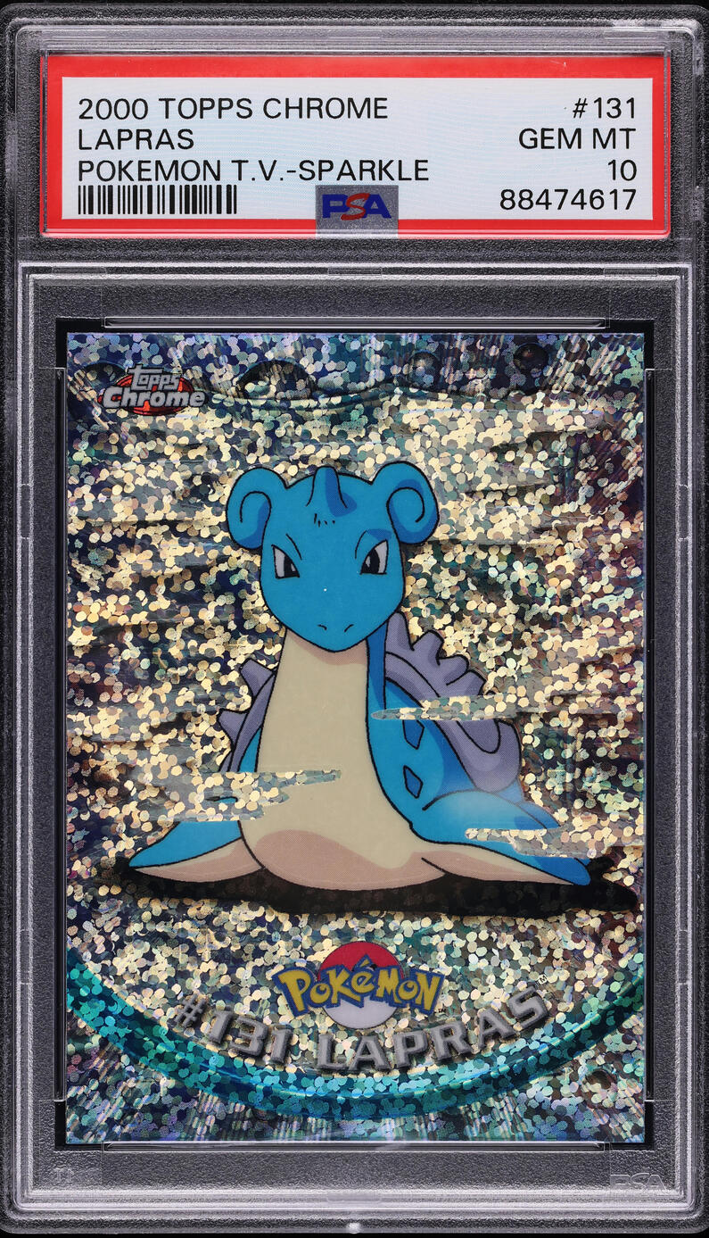 2000 Topps Chrome Pokemon Series 2 Sparkle Lapras #131 PSA 10 GEM MINT