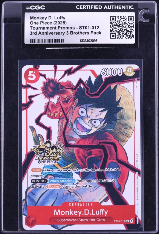 2025 One Piece Japanese Promo Monkey D. Luffy #P-106 CGC 10