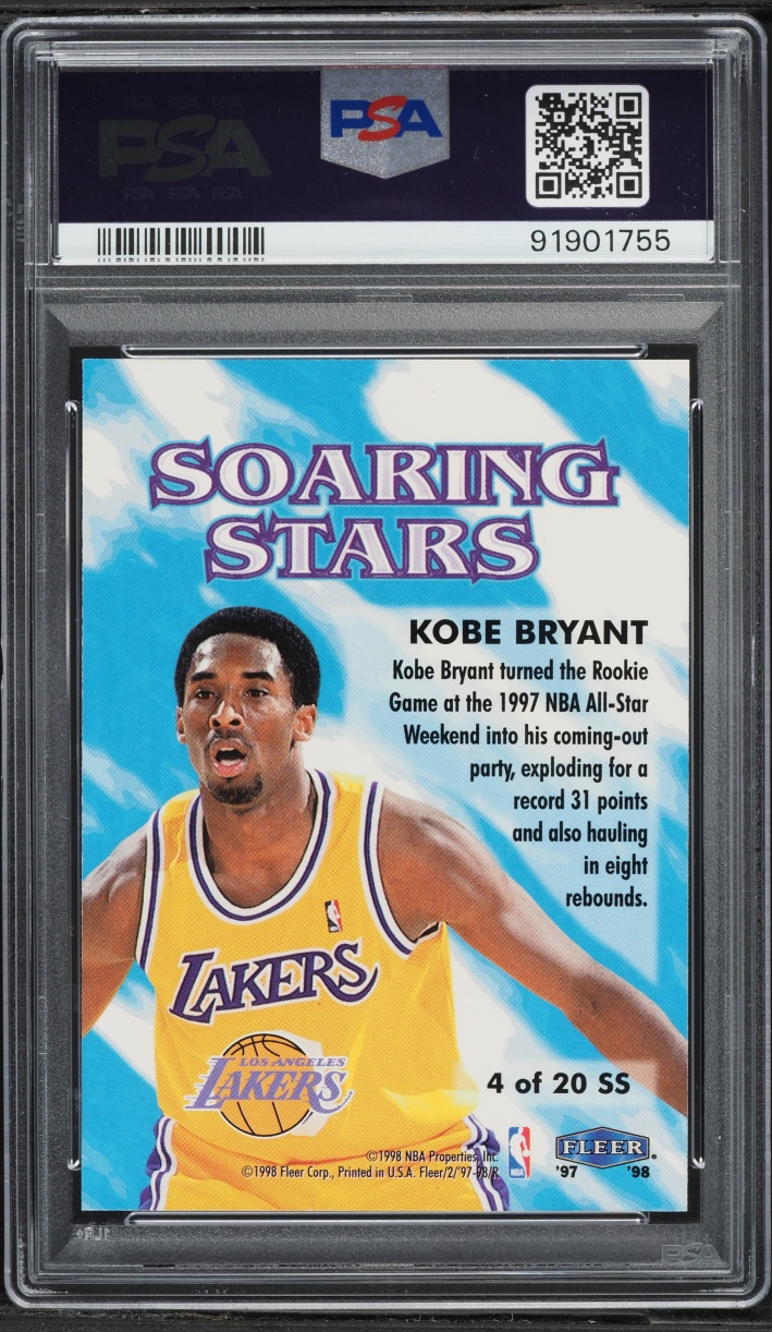1997 Fleer Soaring Stars Kobe Bryant #4 PSA 10 GEM MINT