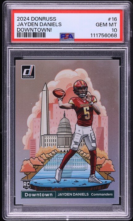 Gem Mint Trading Card 2024 Panini Prestige Jayden Daniels Rookie Card #302  - PSA 10 Gem Mint Graded Football Card Jayden Daniels Football Card