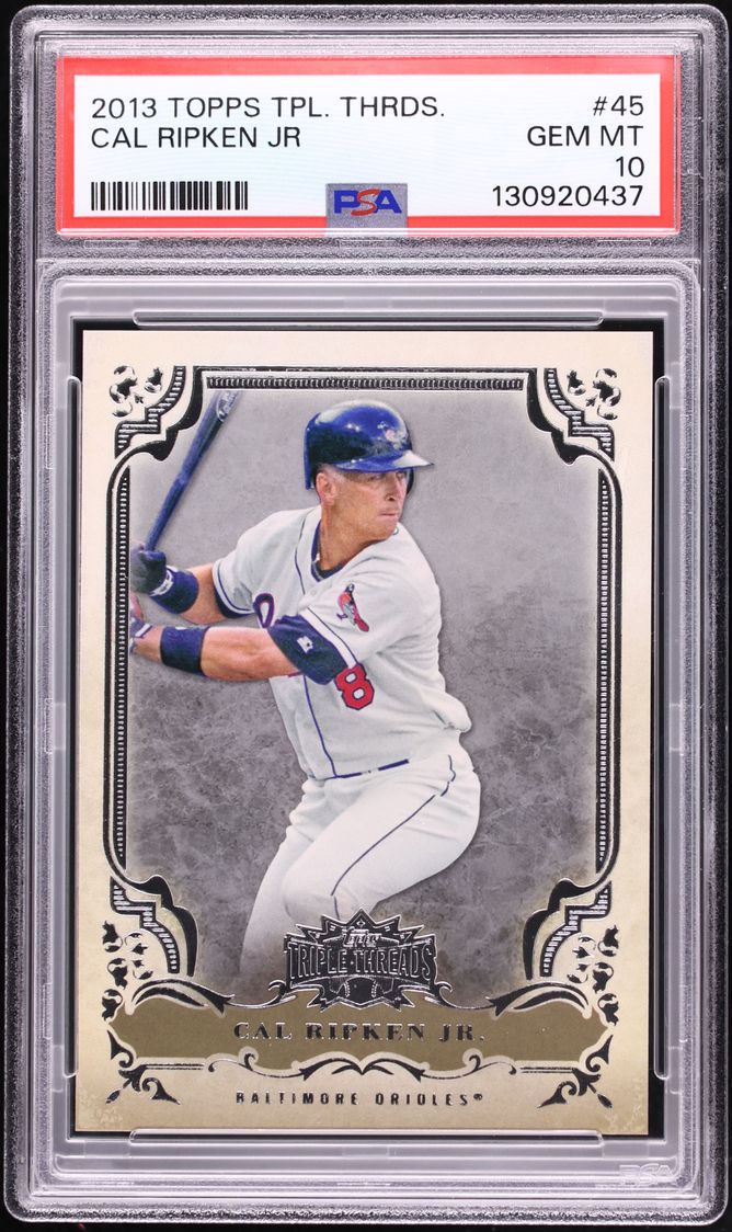 2013 Topps Triple Threads Cal Ripken Jr #45 PSA 10 GEM MINT
