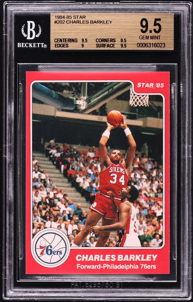 1984 Star Basketball Charles Barkley ROOKIE #202 BGS 9.5 GEM MINT
