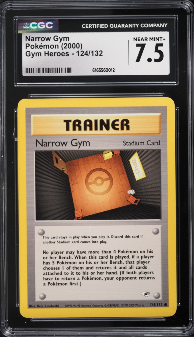 2000 Pokemon Gym Heroes Narrow Gym #124 CGC 7.5 NRMT+