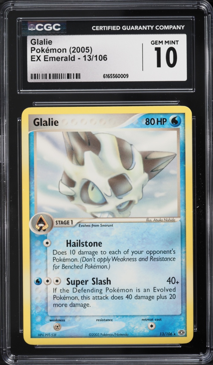 2005 Pokemon EX Emerald Glalie #13 CGC 10 GEM MINT