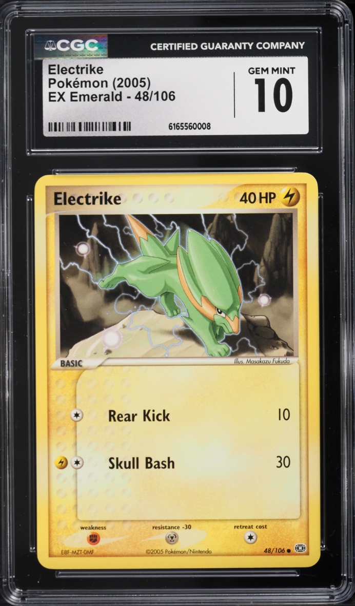 2005 Pokemon EX Emerald Electrike #48 CGC 10 GEM MINT