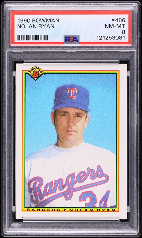 1990 Bowman Nolan Ryan #486 PSA 8 NM-MT