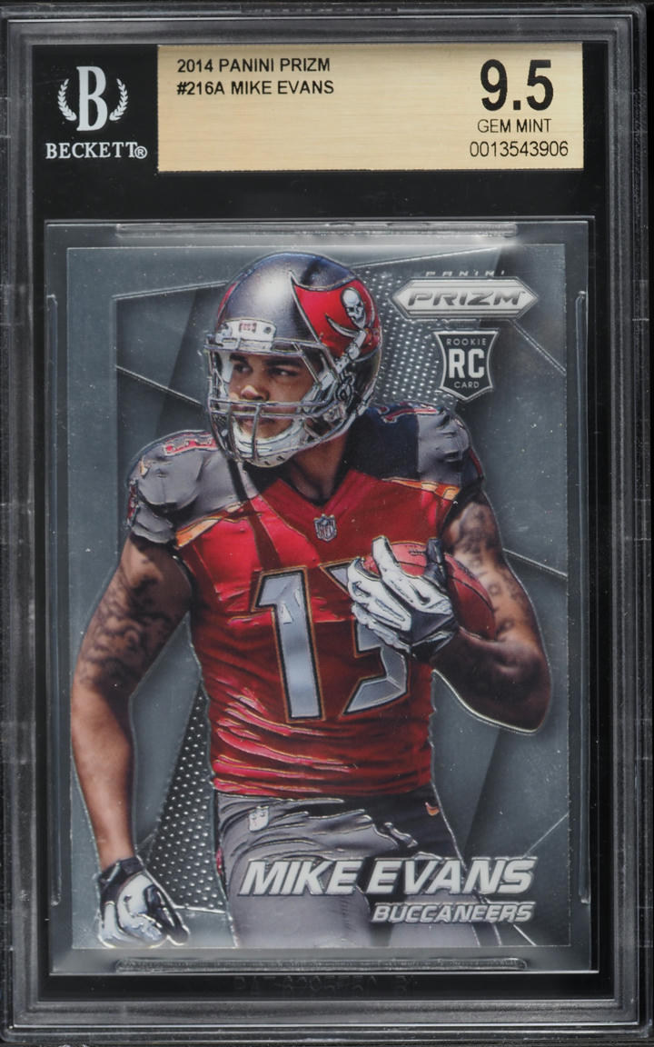 2014 Panini Prizm Mike Evans ROOKIE #216A BGS 9.5 GEM MINT