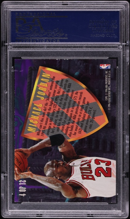 1995 Ultra Scoring Kings Hot Packs Michael Jordan #4 PSA 8.5 NM-MT+