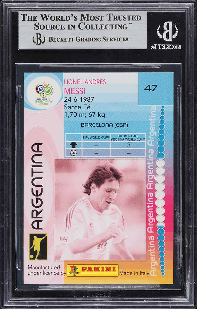 2006 Panini World Cup Germany Lionel Messi #47 BGS 9 MINT