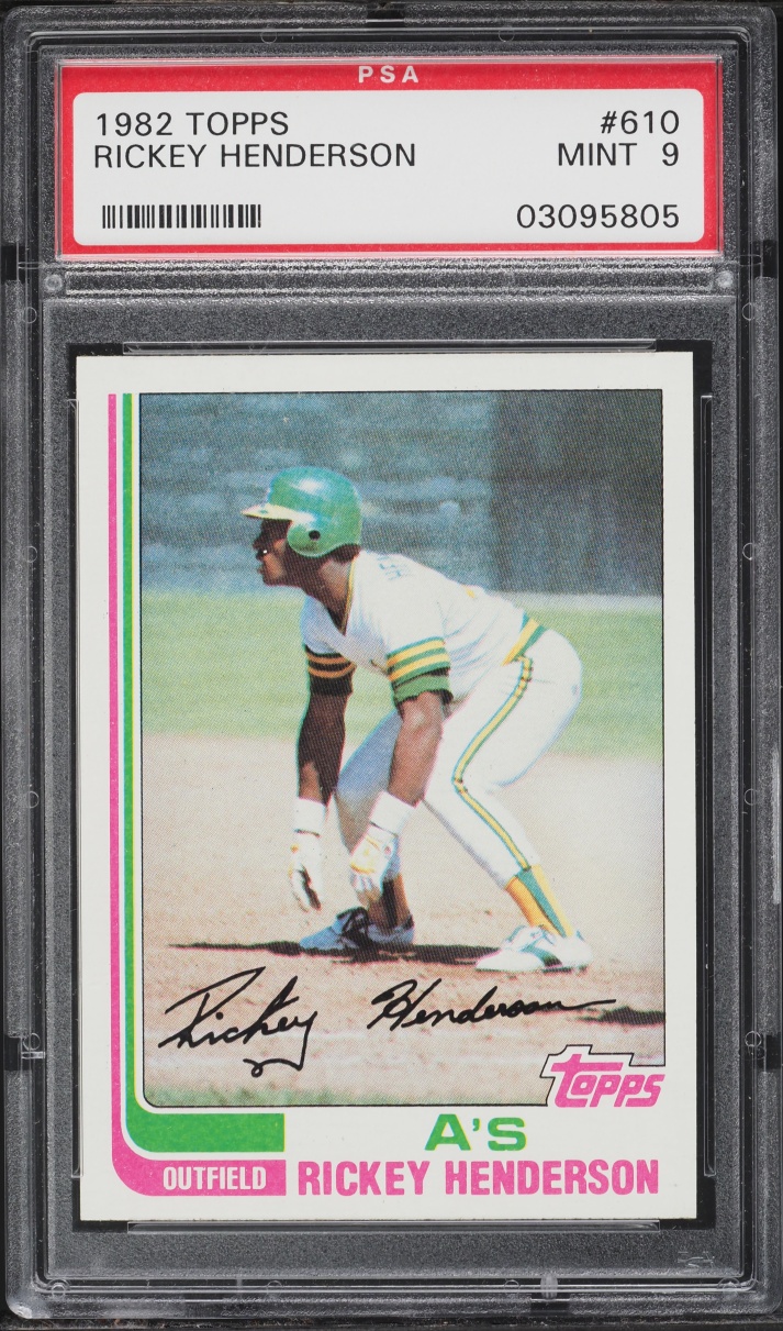 1982 Topps Rickey Henderson #610 PSA 9 MINT