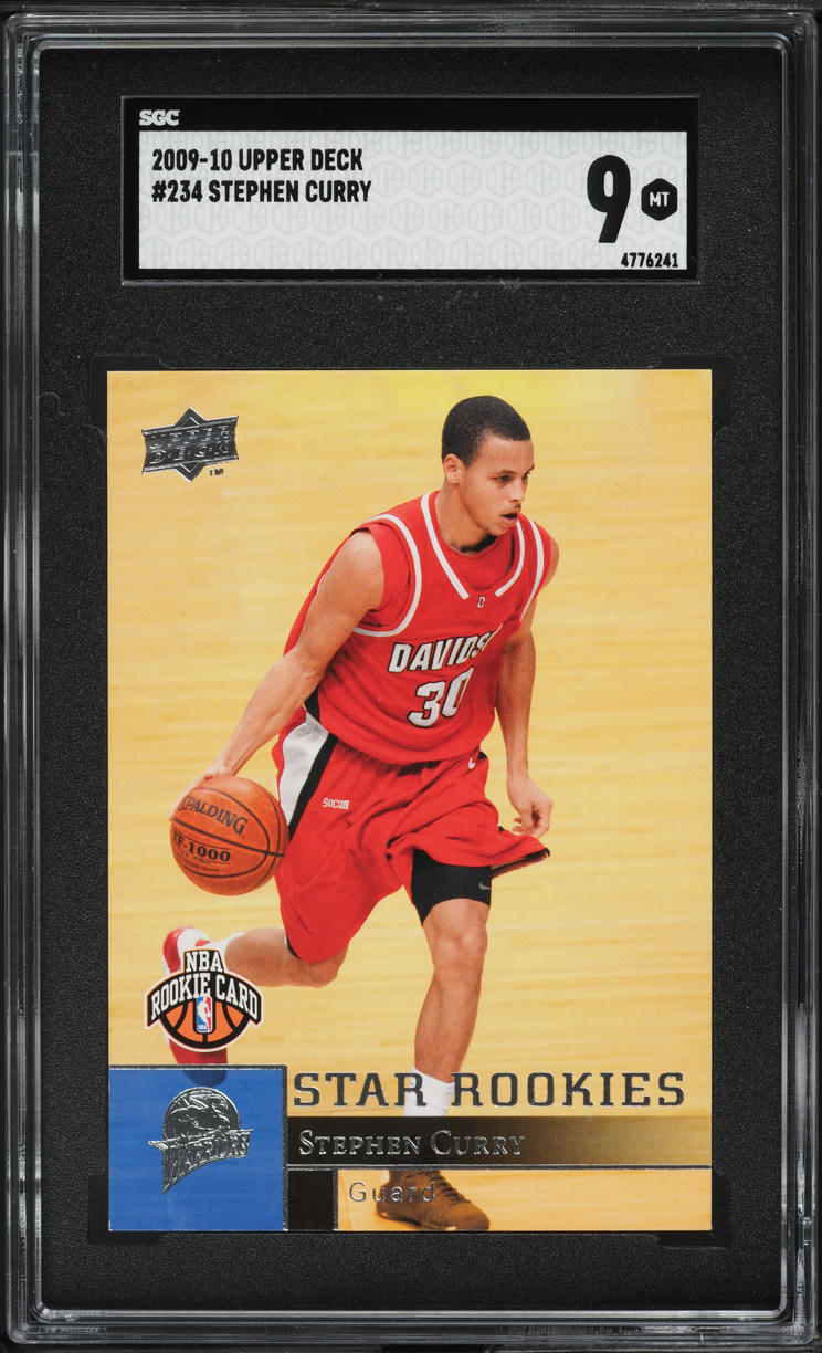2009 Upper Deck Basketball Stephen Curry ROOKIE #234 SGC 9 MINT