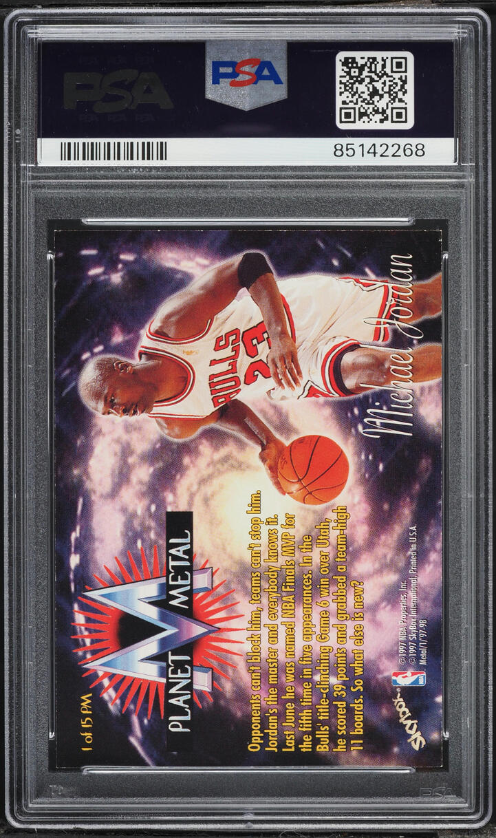 1997 Metal Universe Planet Metal Michael Jordan #1 PSA 6 EXMT