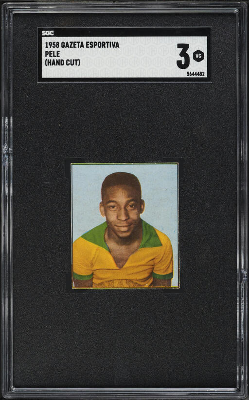 Carte Football WC Verlag 1961-62 - Équipe Du Brésil Avec Pelé - Gradée BVG 1.5 - Collector Vintage