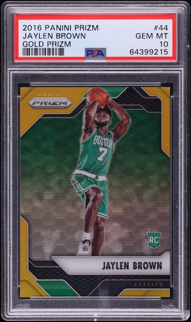 2016 Panini Prizm Gold Jaylen Brown ROOKIE /10 #44 PSA 10 GEM MINT