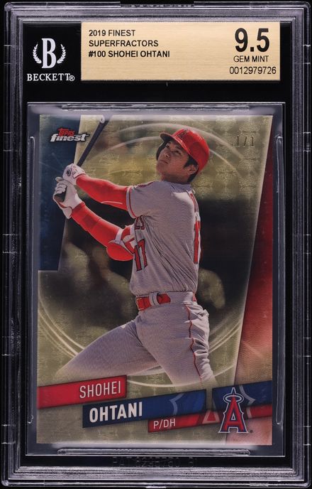 2019 Finest Superfractor Shohei Ohtani 1/1 #100 BGS 9.5 GEM MINT
