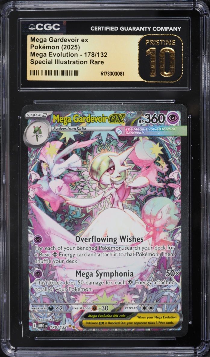 2025 Pokemon Mega Evolution SIR Mega Gardevoir EX #178 CGC 10 PRISTINE