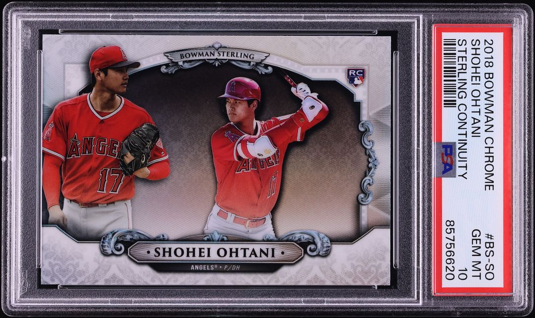 2018 Bowman Chrome Sterling Continuity Shohei Ohtani ROOKIE #BS-SO PSA 10 GEM MINT