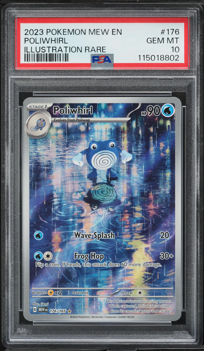 2023 Pokemon Scarlet & Violet 151 IR Poliwhirl #176 PSA 10 GEM MINT