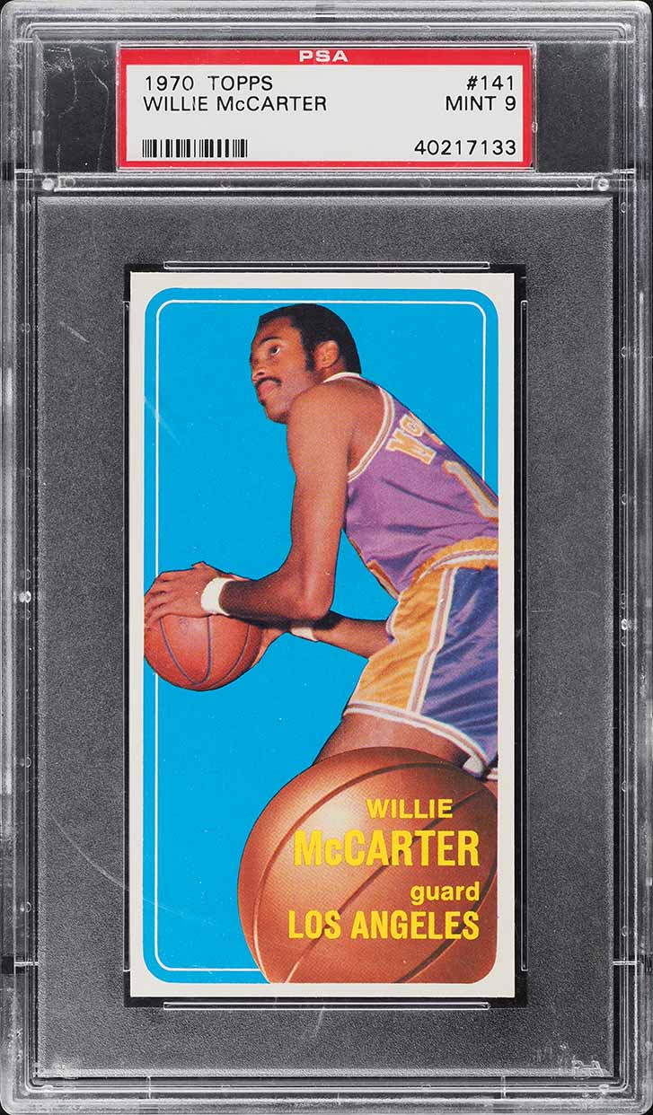 1970 Topps Basketball Willie McCarter #141 PSA 9 MINT