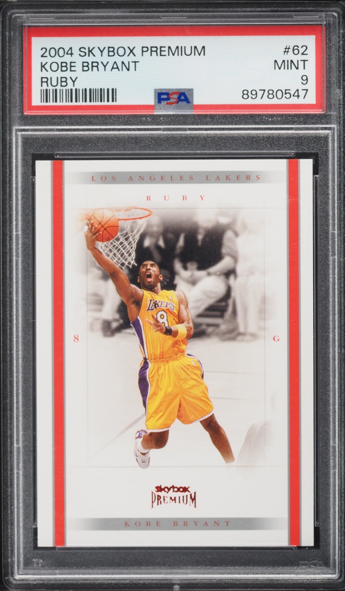 2004 Skybox Premium Ruby Kobe Bryant /75 #62 PSA 9 MINT