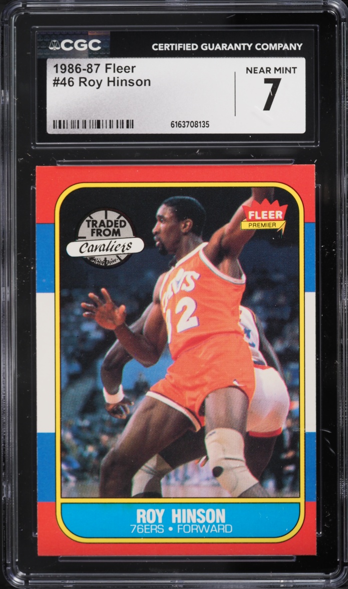 1986 Fleer Basketball Roy Hinson #46 CGC 7 NRMT