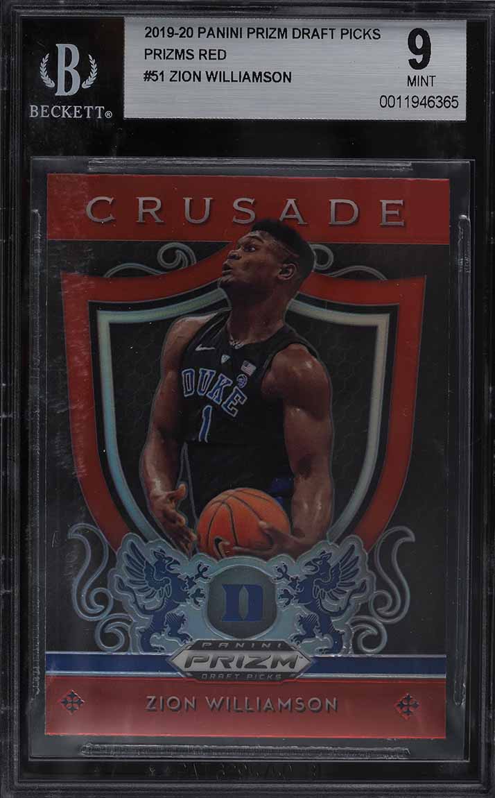 その他 BGS 9.5 PANINI PRIZM ZION WILLIAMSON RC 2019 Panini Prizm Draft Crusade Zion Williamson ROOKIE #51 BGS 9